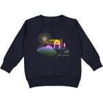 Toddler Navy Ombre Farm Crew Fleece