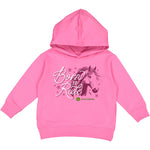 Toddler Hot Pink Born To Ride Hoodie
