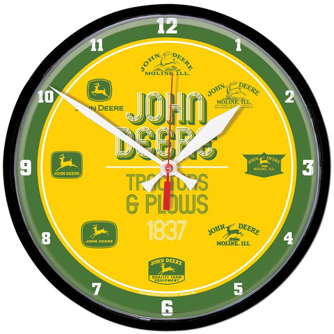 John Deere Vintage Logo Clock