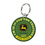 Green Tractor Key Ring