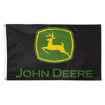 John Deere Trade Mark Deluxe Logo, Black Flag