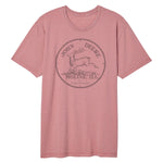 Vintage Dusty Rose Round Buck Short Sleeve Tee