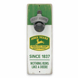 John Deere "Nothing Runs Like a Deere"  Wall Bottle Opener