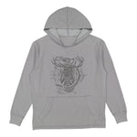 Vintage Oxford Heather Stock Buck Pullover Hood