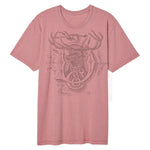 Vintage Dusty Rose Stock Buck Short Sleeve Tee