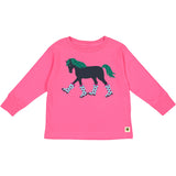 Toddler Boots Horse Long Sleeve Tee