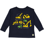 Toddler Construction Icons Long Sleeve Tee
