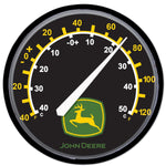 Black John Deere Trade Mark Logo Thermometer