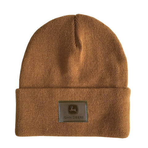 Mens Construction Brown Trade Mark Beanie