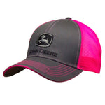 Womens Charcoal and Neon Pink Cap