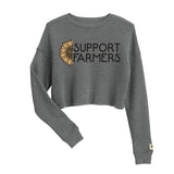 Support Farmers Crop Top Fleece