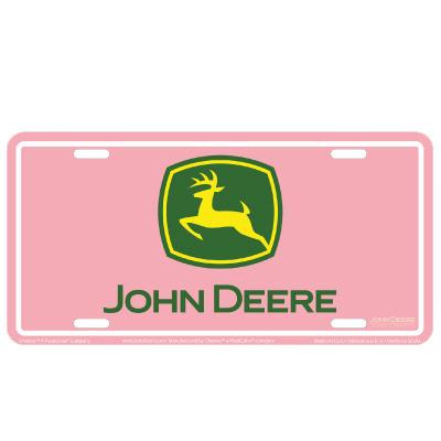 Pink Logo License Plate