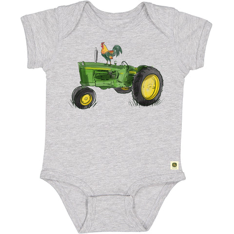 Infant Watercolor Tractor Bodysuit
